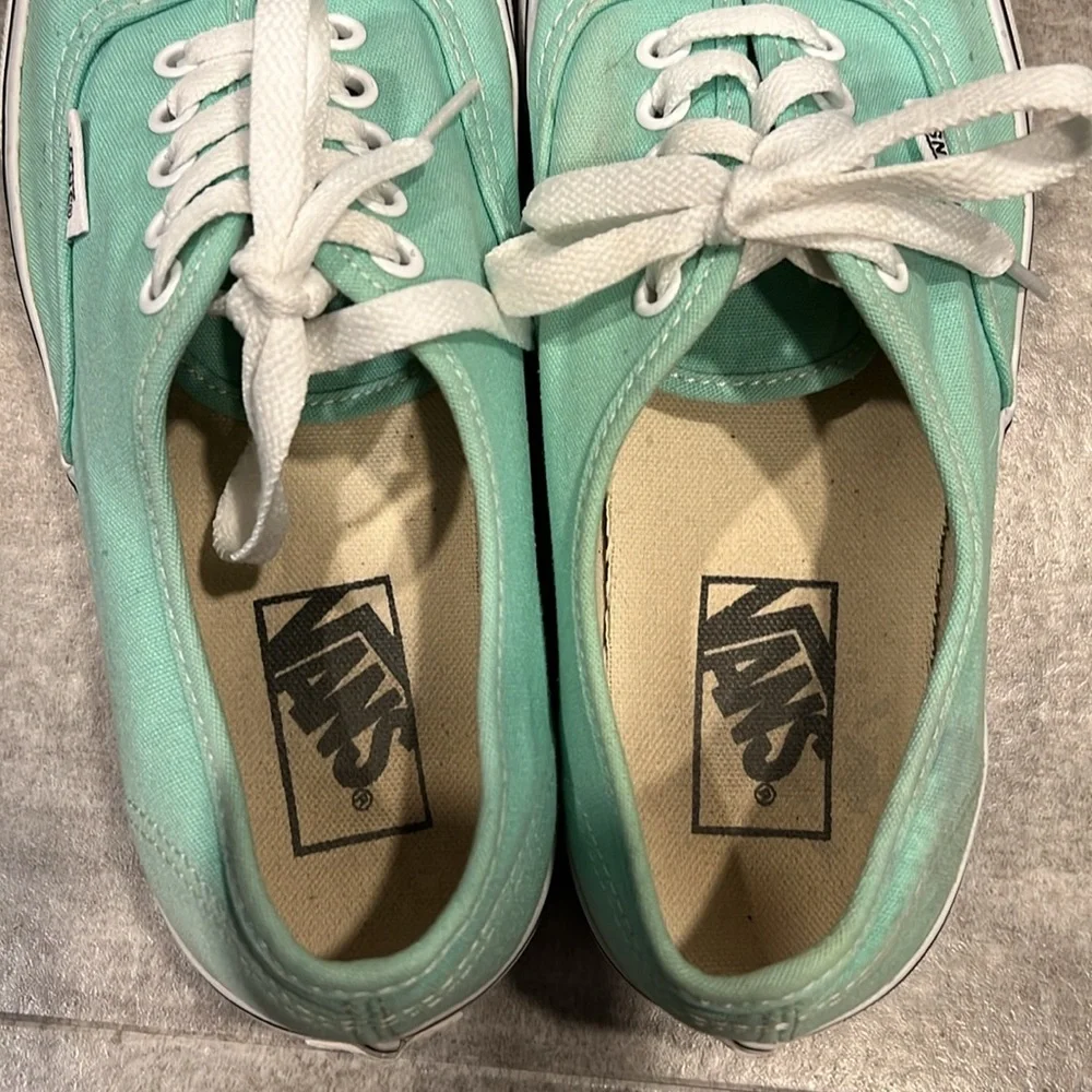 Vans Mint Green Sneakers - Women's 8 - Picture 7 of 9